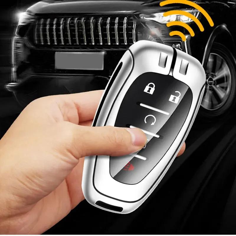 Zinc Alloy Car Remote Key Case For Chevrolet Onix Equino Orlando Cruze Spark Sonic Camaro Volt Bolt Trax Malibu Blazer Traverse