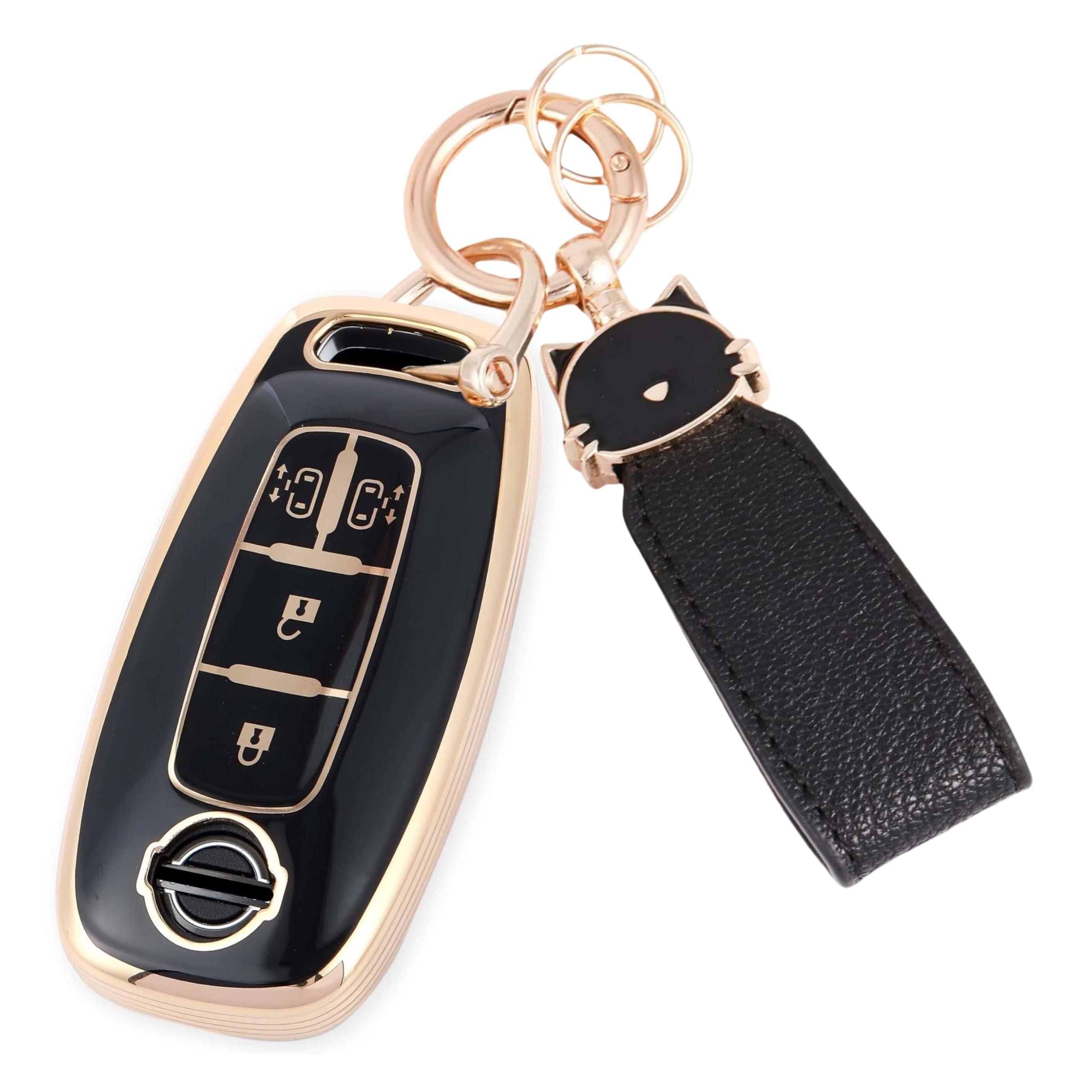 [ZANEKO] New Serena Key Case Compatible with Nissan SERENA C28 One Size чёрный