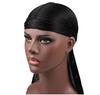 LEONIA Durag Hip Hop Hat Spandex Dancer Dance Plain Black