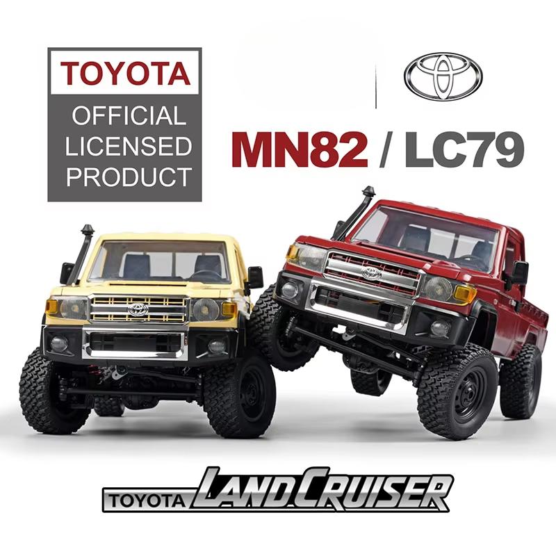 Nový MN82 1:12 Retro RC auta s LED světly Plnohodnotná simulace LC79 Professional 4WD pickup RC Truck Model Toys