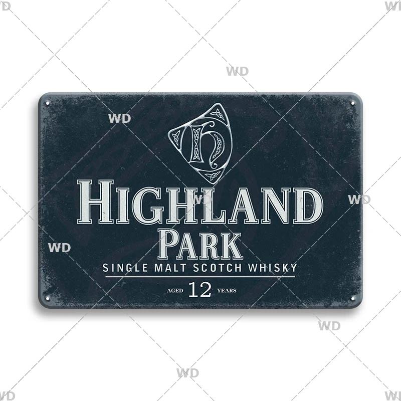 Whisky Marke Metallschild Blechschild Dekorative Plakette Metall Vintage Metall Posterplatte Irland Bar Kneipe Club Männerhöhle Wanddekor