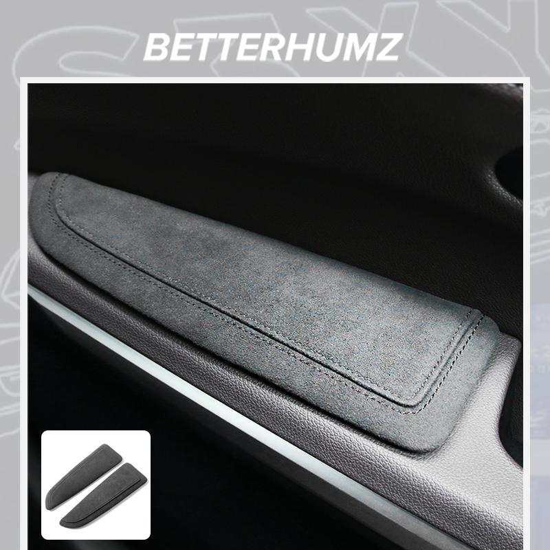 For Tesla Model Y Juniper 2025 Model 3 Model X Model S Made of Alcantara Car Door Armrest Pad Elbow Support Pillow Accessories