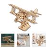 Holzmodellflugzeug-Set Holzpuzzle DIY Wright Flyer Modellflugzeuge Set für Kinder Erwachsene Holzhandwerk Set zum Bauen Geschenk