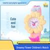 Colorful Cartoon Flower Silicone Wristwatch for Girls - Quartz Movement
