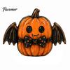 Rustic Style Ornament Set Wooden Halloween Ornaments, Retro Desktop Decorations for Home Table Tiered Decor Tray Decor, Pumpkin/Black Cat/Ghost/Bat