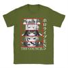 Hololive EN Council Panel Graphic Printed T Shirt Men Women  Pure Cotton  Tee Shirt Clothing