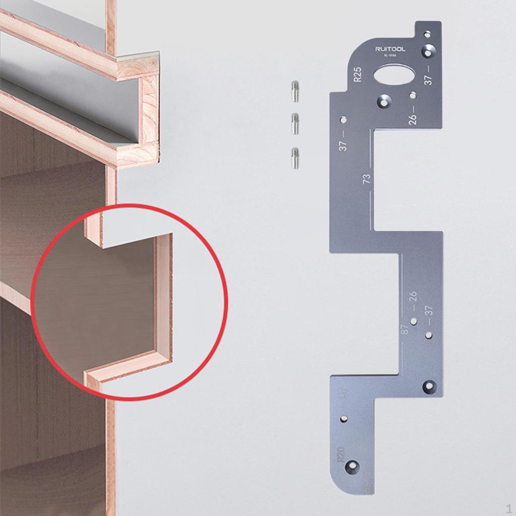 ARC Grooving Auxiliary Tool Handle Free Slotting Professional Woodworking for Wardrobe,