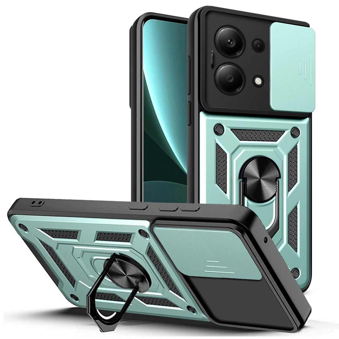 

Чохол для захисту камери для Xiaomi Redmi Note 13 Pro 4G 13 12S 12 Pro + 11E 11 Pro 11S 11T 10 Pro 10S 9T 9 8 Armor Hybrid Ring Cover For Note 11 Pro 4G
