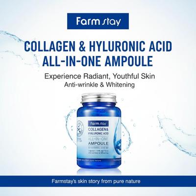 Kolagen i kwas hialuronowy wszystko w jednej ampułce 250ml