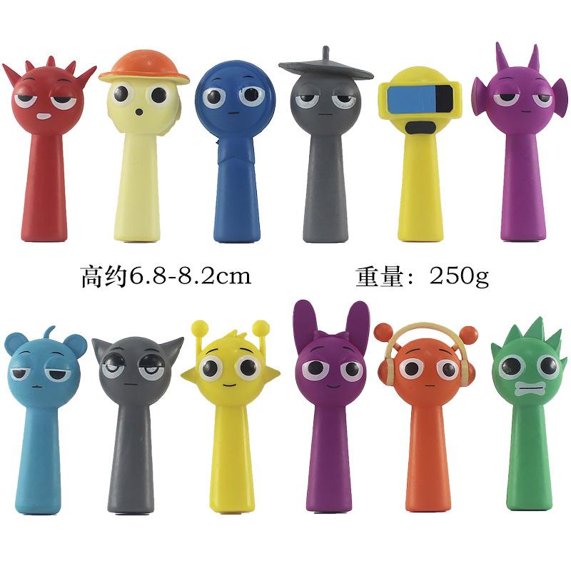 Funny Sprunky Figurine Model Figure Juguete PVC Game Sprunki Action & Toy Figures Set