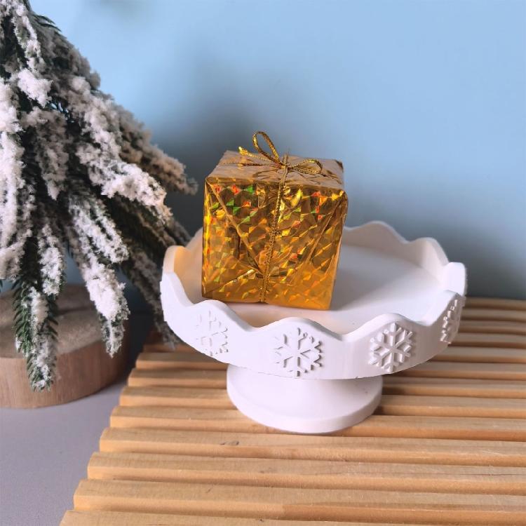 Jul-tema Silikon Hantverksform Bakplåt Livsmedelssäkra Material för Tillverkning av Resin Art Choklad Juldekorationer