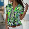 Damen Kurzarmhemd Vintage Blumenprint Damen Blusen Oberteile