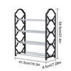 4-storey Household Assembled Simple Plastic Shoe Rack, Space Saving Storage Rack, Outdoor Shoe Cabinet, Hallway, Small Shoe Rack