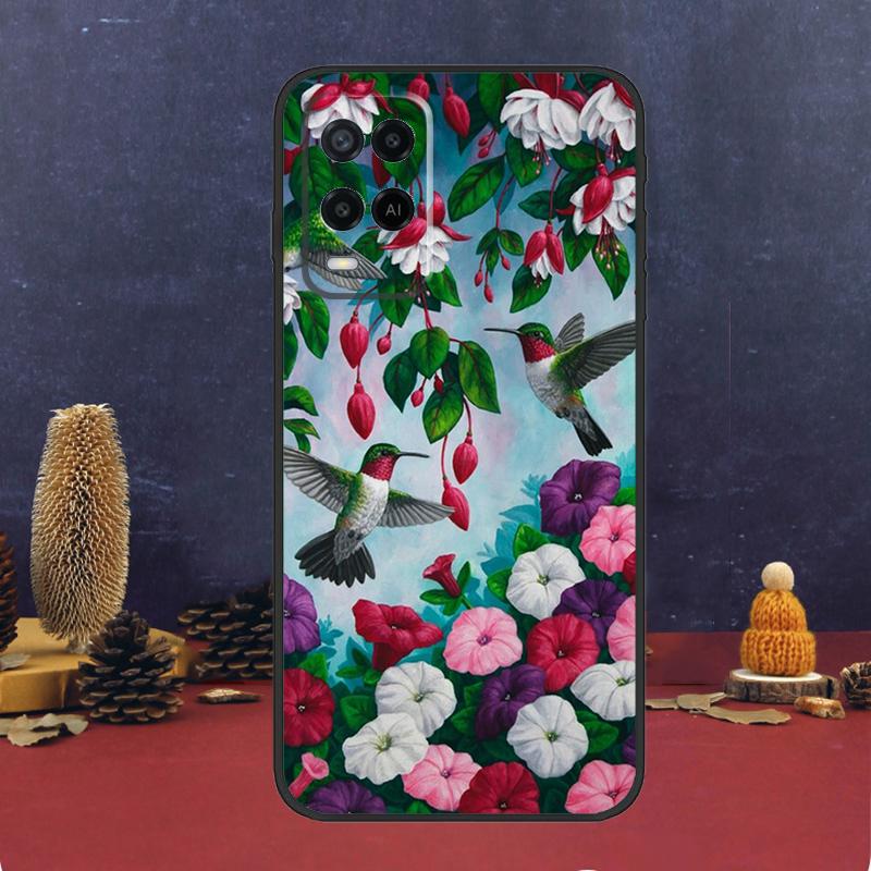 Hummingbird Case For Oppo A60 A80 A40 A6 A5 Pro A15 A16 A17 A57 A94 A74 A54 A76 A96 A18 A38 A58 A78 A98