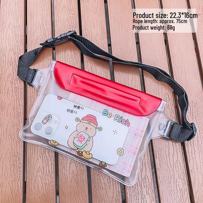 Waterproof HD Clear Mobile Phone Case: Touch-Screen, Airbag Protection for Swimming, Hot Springs, and Rafting