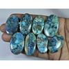 303Cts.. Natural Shattuckite Azurite Oval Cabochon Loose Gemstone 08Pcs Lot C-564