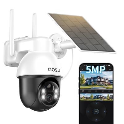 Aosu Security 5 Million Super High 360 Degree Wide Angle Gwifi IP66 Human Body Detection Automatic Fully Night Color Voice Voice Light Family Event