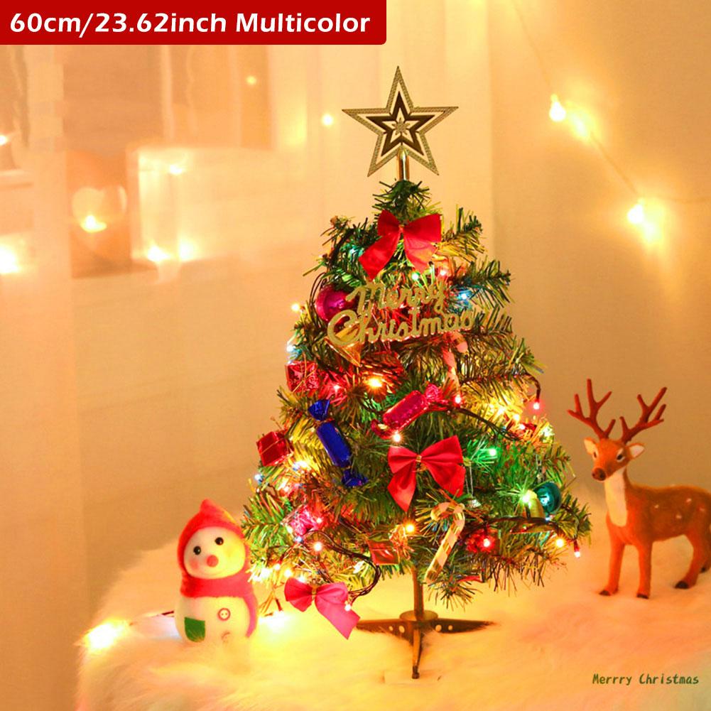 Desktop-Weihnachtsbaum LED-Licht 30CM 45CM 60CM Mini Tischgeschenk Weihnachtsbaum Künstlicher Weihnachtsbaumschmuck Heimdekoration