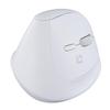 Digio2 Mini Ergonomic Wireless Mouse, Quiet, 5 Buttons, Blue LED, White