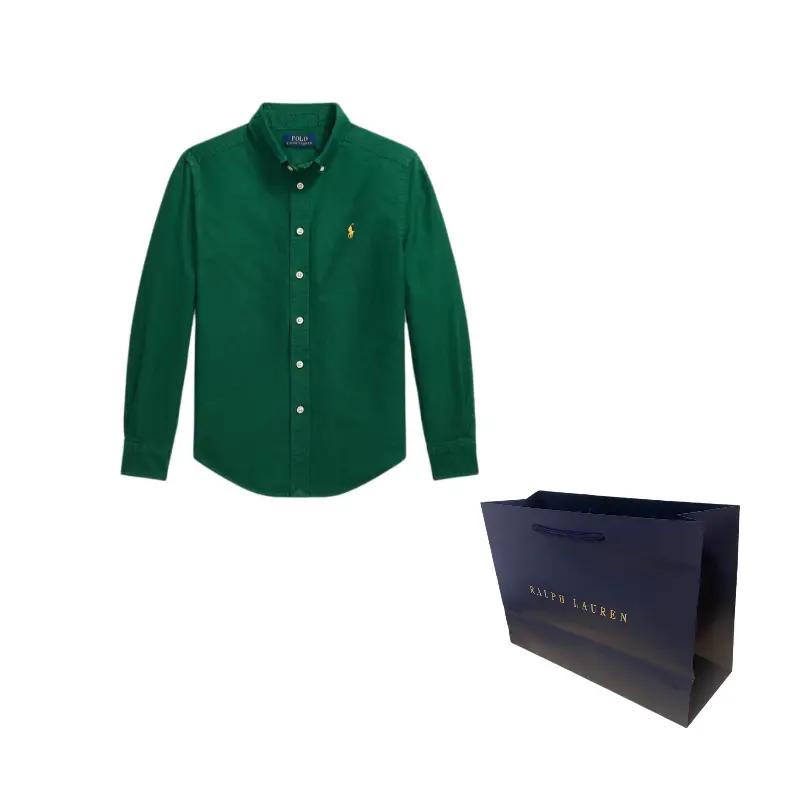 Polo Ralph Lauren Camisa Casual Cuello Algodón Oxford Teñido en Prenda Niños Camisas para Niños 323858909-023