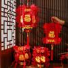 New Non-woven Chinese Lanterns Red 3D Festival Hanging Lanterns Handmade DIY New Year Lantern New Year