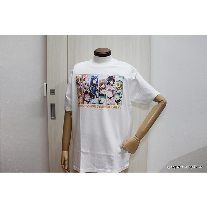Saisonale Pflanzen Senki Zesshō Symphogear XV Original Grafik T-Shirt [Kleiner Teufel Kellnerin] Einheitsgröße (Ca.. 71cm x 53cm), Baumwolle