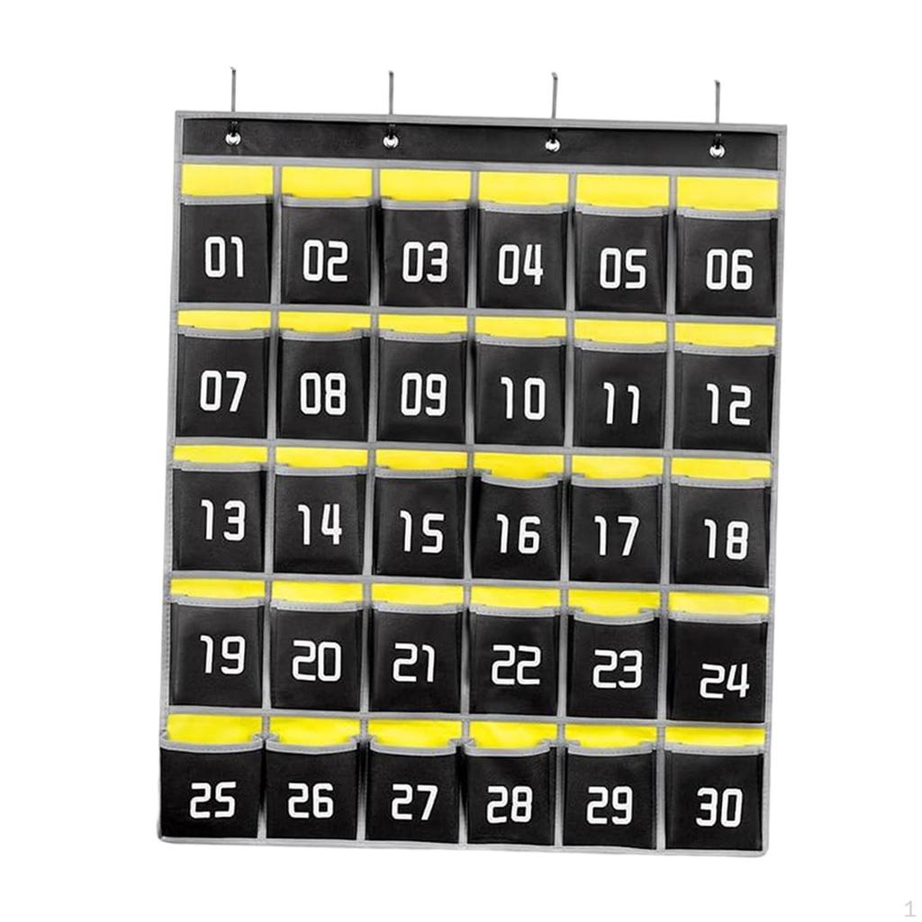 Handy-Organizer-Tabelle für den Einsatz im Klassenzimmer mit Taschenaufbewahrung