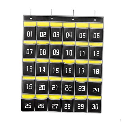 Cellphone Organizer Chart for Classroom Use with Pocket Storage