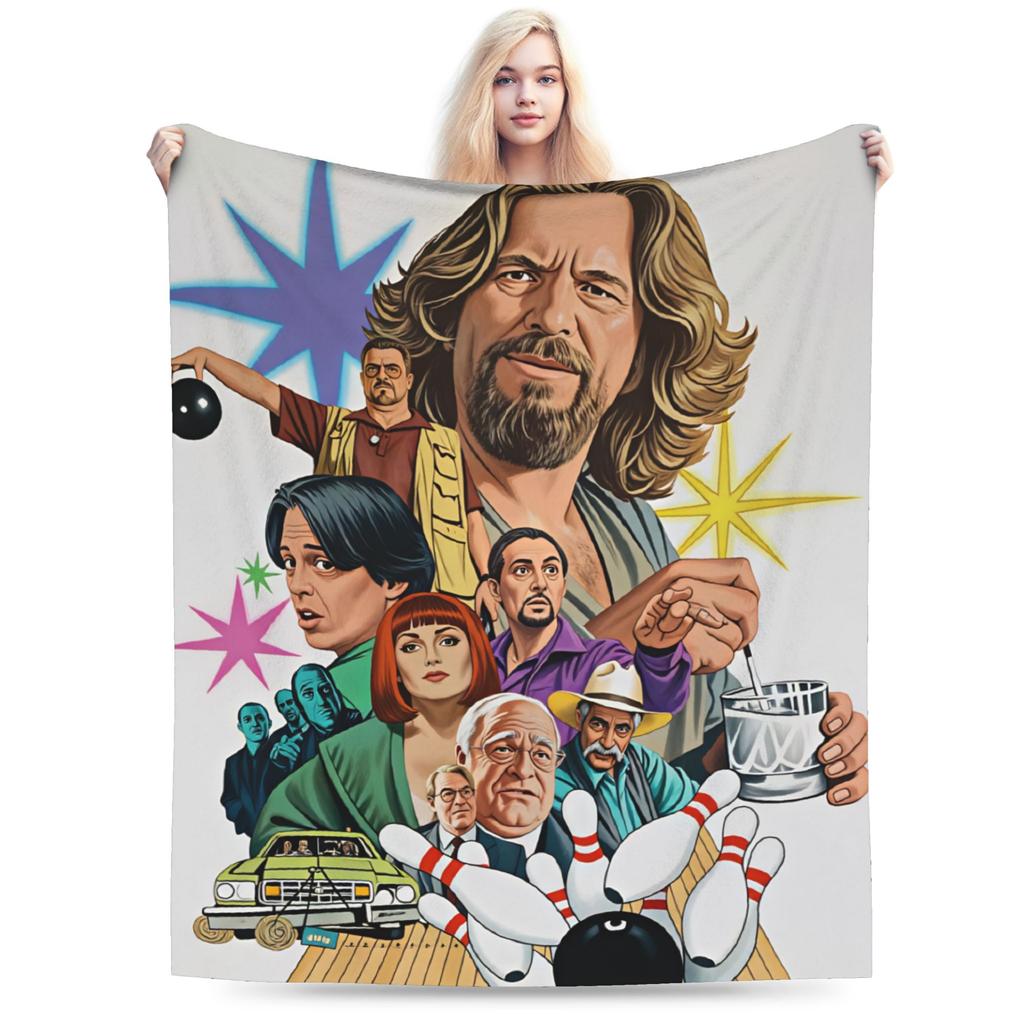 Superweiche Decken Mädchen Jungen Picknick The Dude Big Lebowski Überwurf Flanell Tagesdecke für Couch Sessel Sofa Bett Sofa Bett