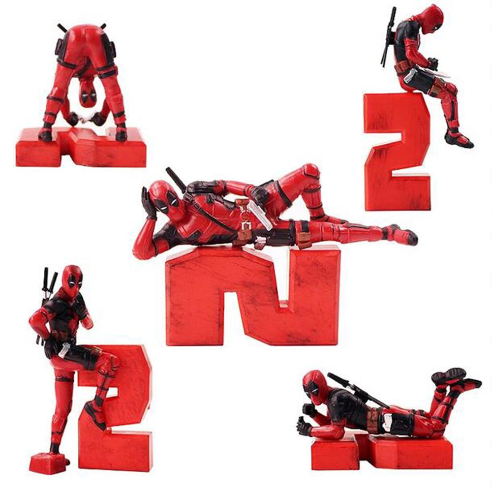 Deadpool Klassiker Anime Figuren Modell für Zuhause, Auto, Schreibtisch und Computer Dekoration