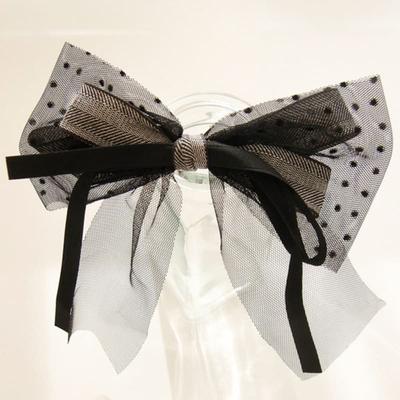 J.Lauren Dot See-Through Ribbon Half Bundle Automatic Pin H01283