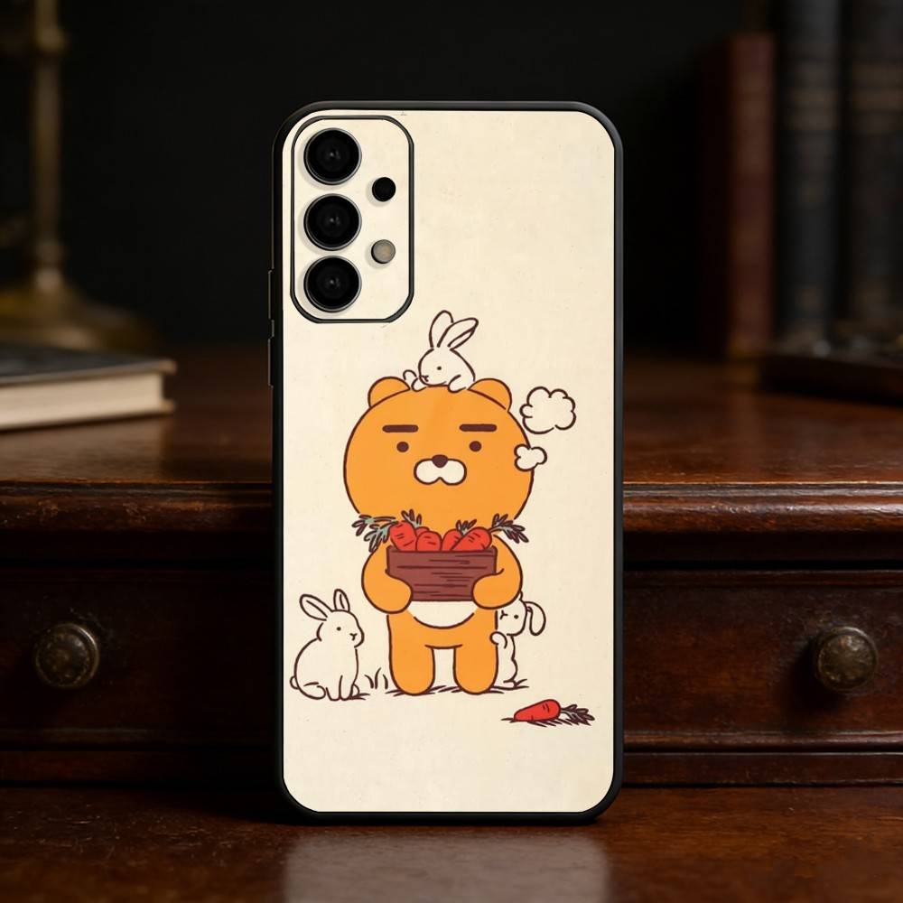 K-Kakao Friends phone Case For Samsung S25,24,21,22,23,30,Ultra,20,Plus,Fe,Lite,Note Soft Black Cover