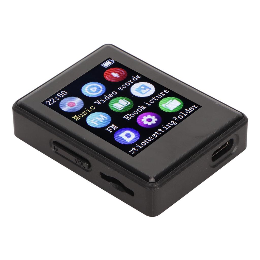 MP3 Player Bluetooth 5.0 1.77 Inch Screen HiFi Recording Electric Book Photo Portable MP3 MP4 Player