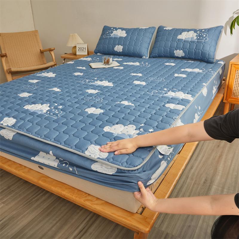 Couple Bed  Double Bed Sheets Mattress Covers 2 People Bed Cover Elastic Fitted Sheet 140 160x200 Queen  Bedspread Bed Linen