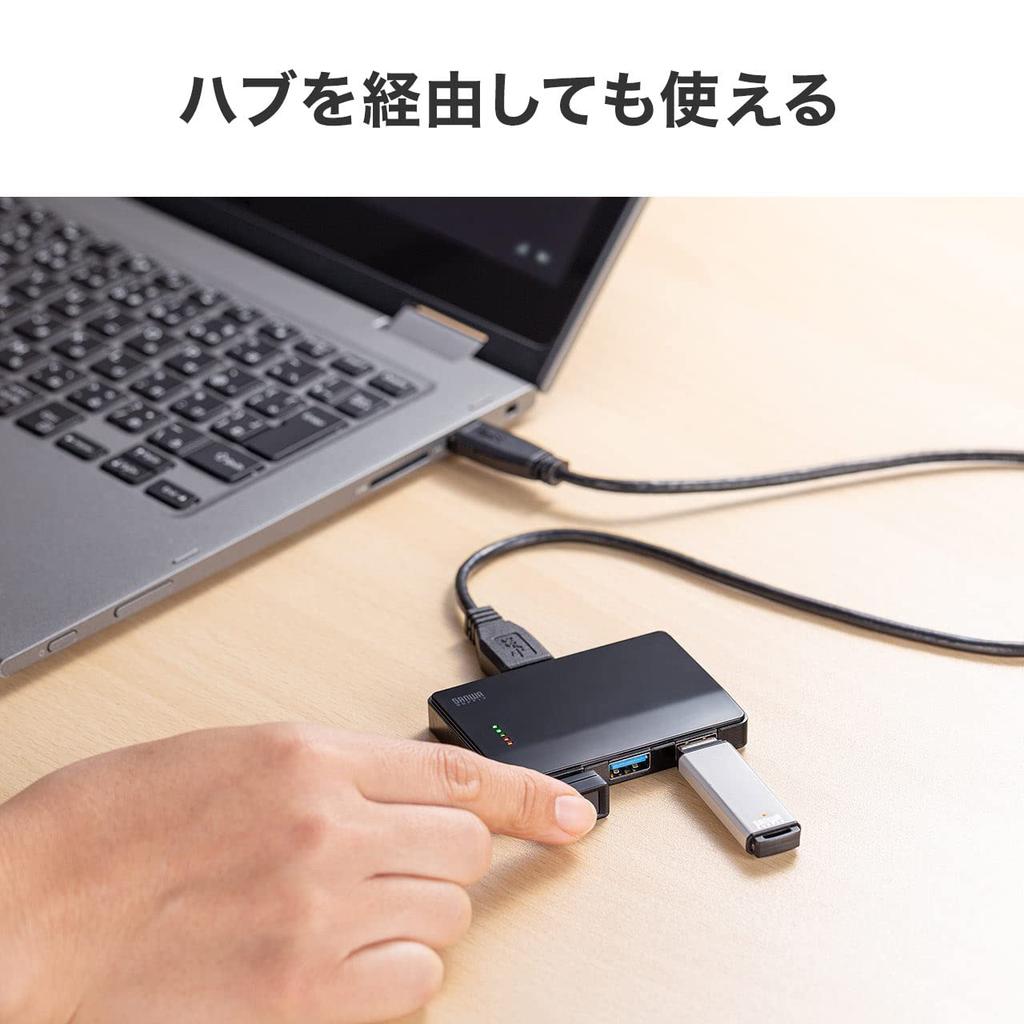 Sanwa Direct USB Fingerprint Reader with Windows Hello, Windows 11 and 10 Support, Supports up to 10 Fingerprints, 400-FPRD1