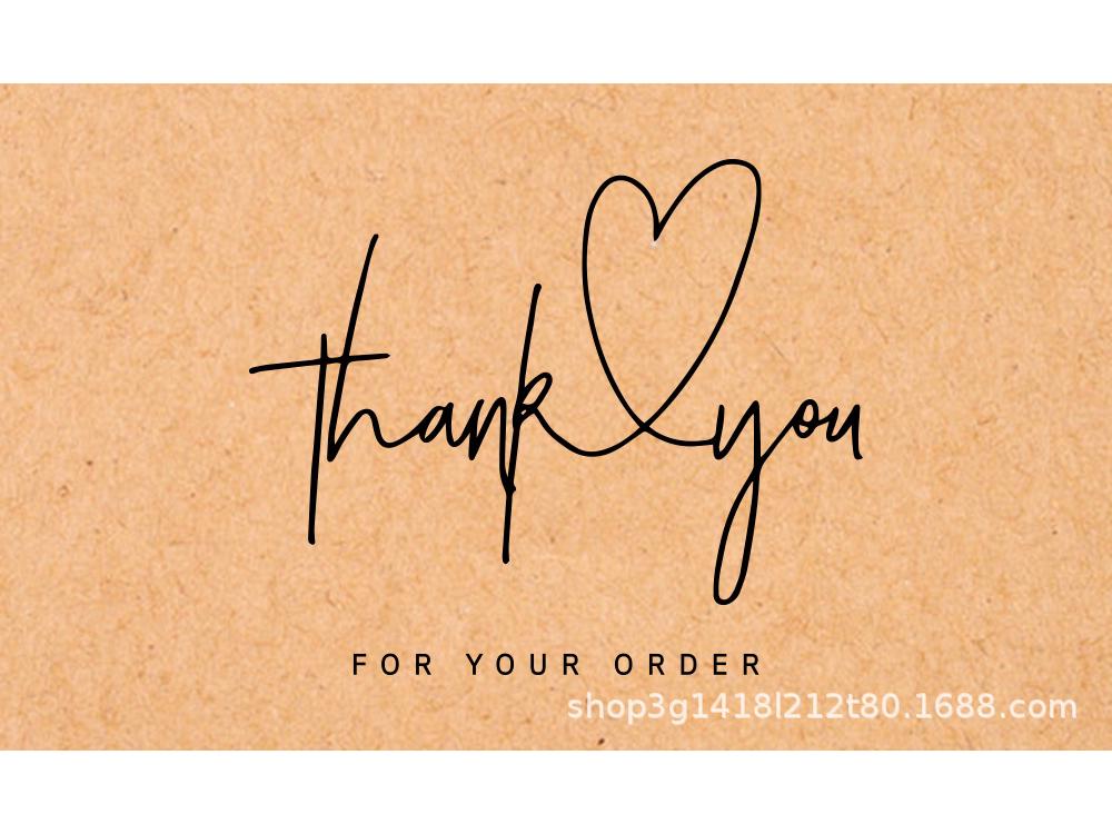 

Упаковка из 30 поздравительных открыток из крафт-бумаги с благодарностью - пустые декоративные подарочные открытки