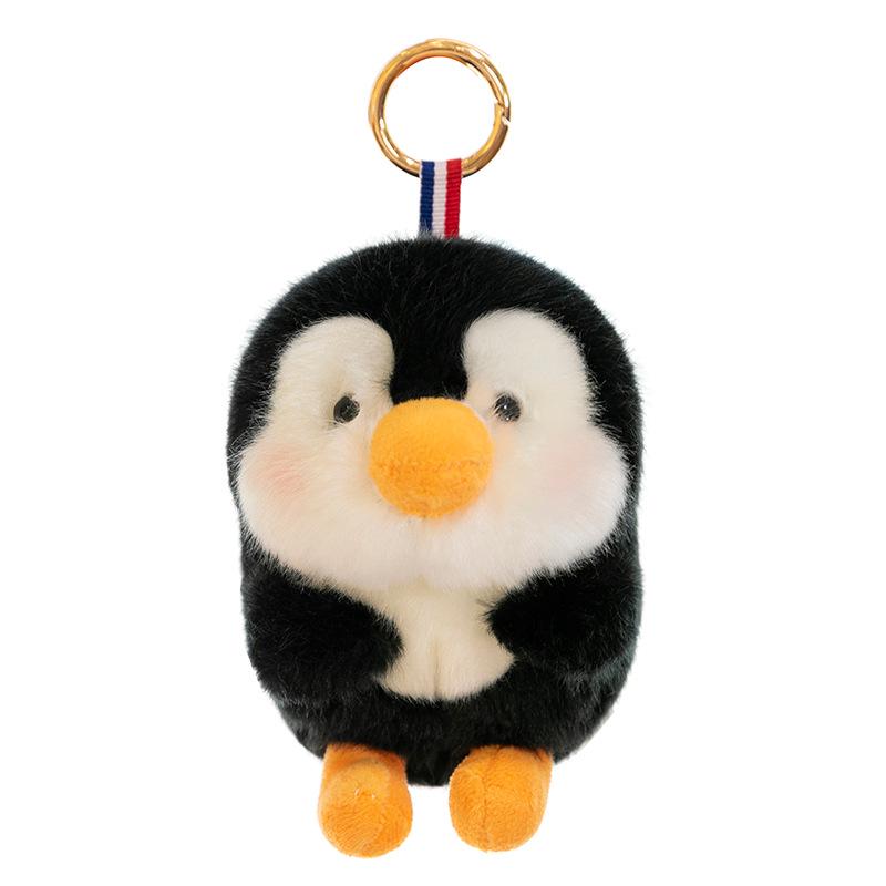 Adorable Penguin & Rabbit Plush Keychain Doll - Girls' Gift & Bag Charm