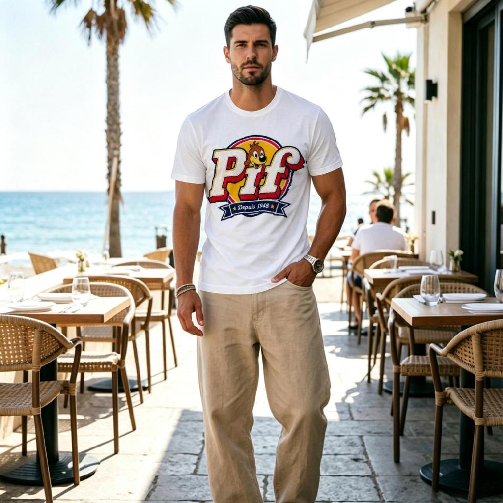 Men's 2D Printed Funny Creative T-Shirts – Pif Series, Thanksgiving Themed, Comfortable Skin-Friendly Tees for Daily Casual Wear
