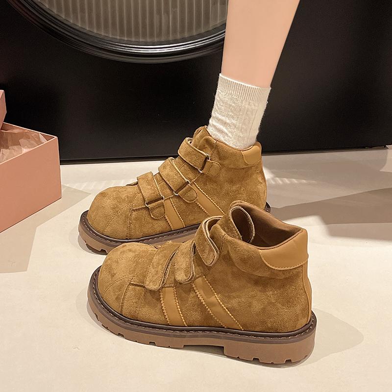 Platform Women's Ankle Boots Flats Designer Shoes Winter 2025 Fad Chelsea Boots New Walking Goth Leather Motorcycle Mujer Botas