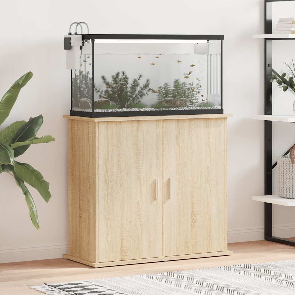 Vidaxl Mueble para Acuario, Roble Sonoma, 81x36x73 cm
