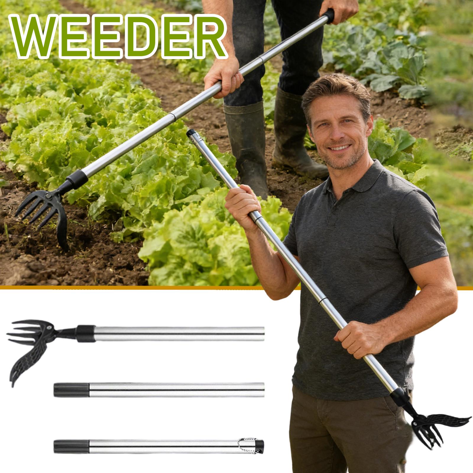 

The Stand Up Puller Tool With Long Handle 4- Steel Head Design Easily Remove Without Bending, Pulling, Or Kneeling. One Size
