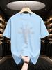 2026 Nuova Maglietta in Cotone Bussola Vichinga Rune Nordiche Stampa Girocollo Manica Corta Street Casual Top