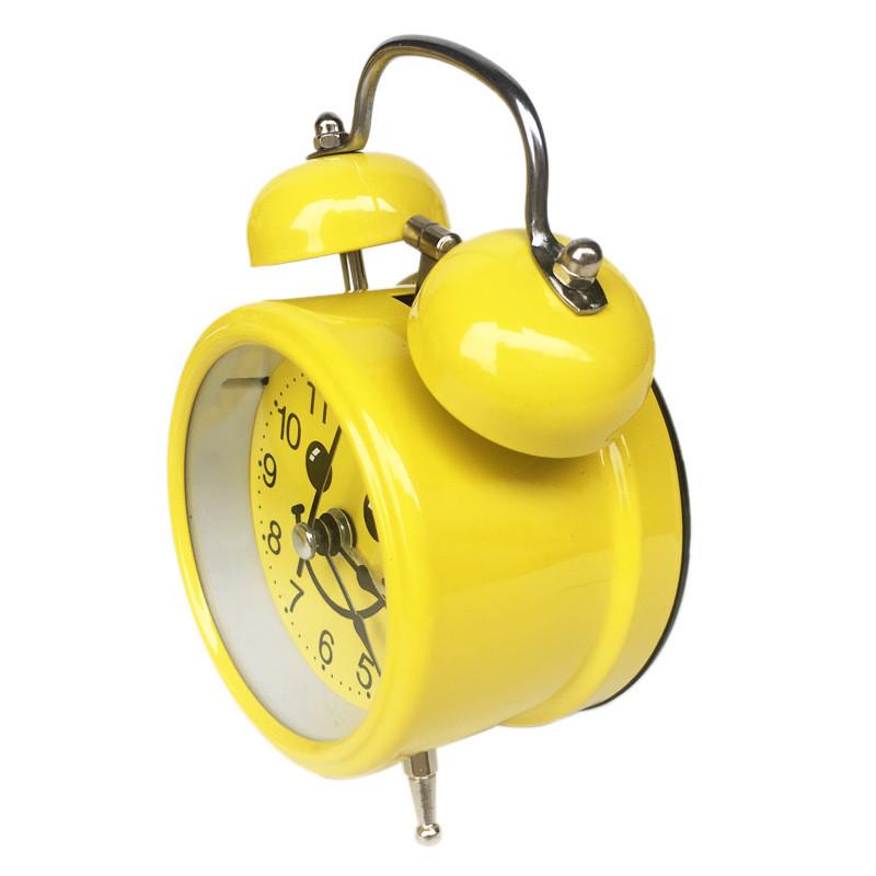 Childrens School Desk Alarm Clock With Metal Frame And Night Light Feature