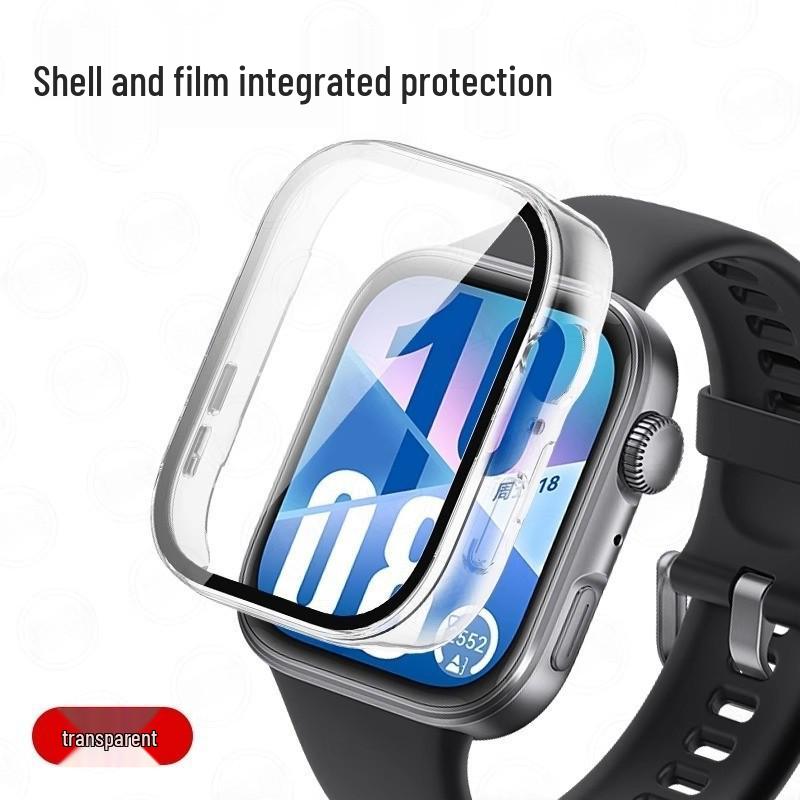 Huawei FIT4 Watch Protective Case with Tempered Film - Full Coverage, Anti-Drop, Compatible with Fit3 Generation Smart Sports Model
