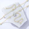 Chokers Necklaces 14K Gold Filled 2.0ct Pear Moissanite Necklace  Chain-Style Tassel Design Y Design Pendant Necklace