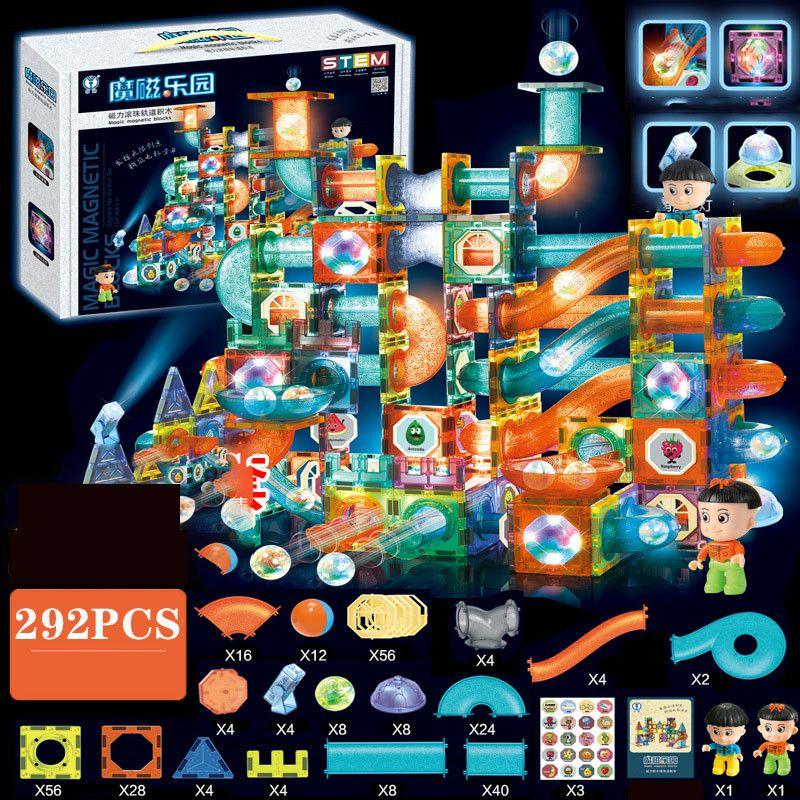 Magnetic Lighting Building Blocks With Multicolor Educational Design**