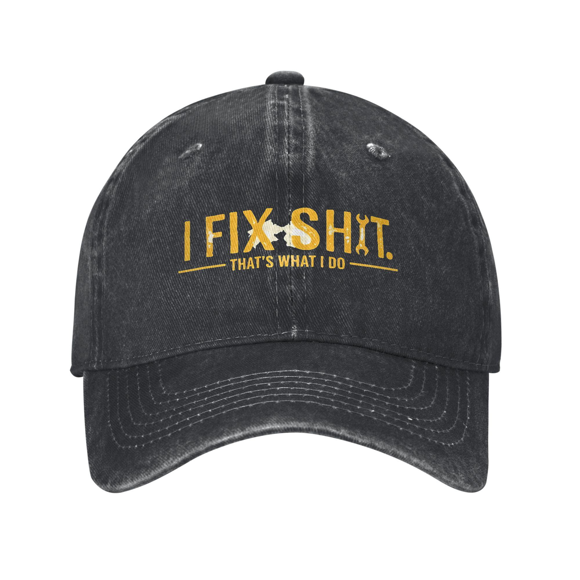 Thats What I Do I Fix Stuff And I Know Things Accessories Baseball Caps Unisex Women Daily Hats Cap Adjustable Sun Cap Adjustable