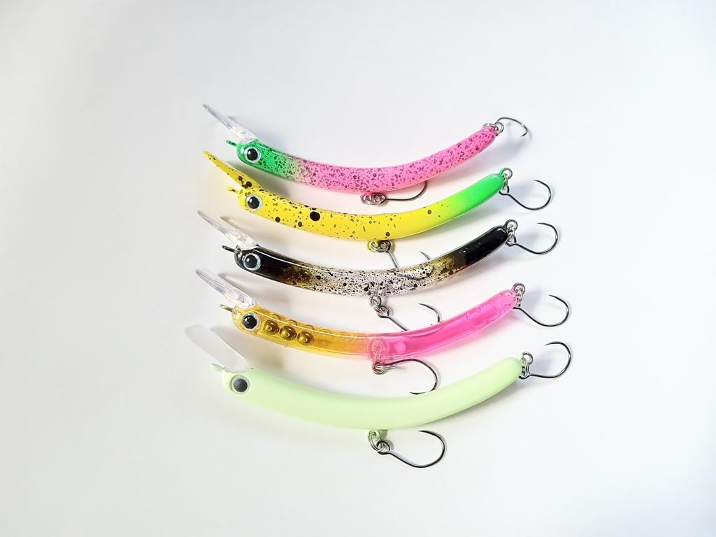 

скользкий безбородый крэнкбейт для управляемой рыбалки радужной и другой Эта приманка идеально подходит для ловли радужной радужной коричневой и окуня Slim, перевернутая,