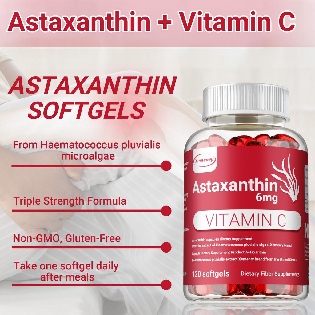 Astaksantyna 6 mg – silny przeciwutleniacz Haematoccus Pluvialis, zdrowie serca