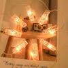 BQuel Photo Decoration Lights 3M 30 LED String Lights, 30pcs, Photo Clips, DIY Wall Decoration, Garden Lights, Jewelry Lights, Wire Lights, Indoor &